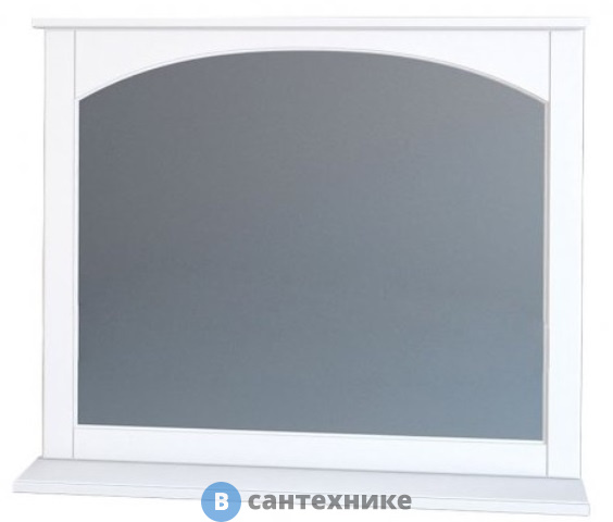 Зеркало Dreja Antia 90, белый, с полкой (99.0428)
