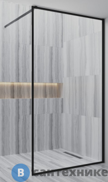 картинка Душевая перегородка Paini PAINI-WalkIN110F 110x195, рисунок рамка