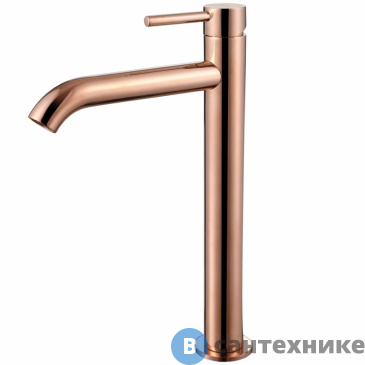 картинка Смеситель ABBER Wasser Kreis AF8111RG для накладной раковины, розовое золото