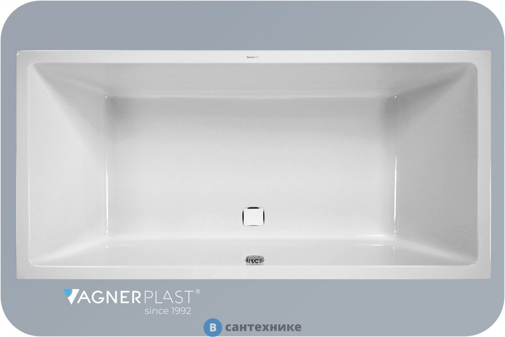 Ванна акриловая VagnerPlast CAVALLO 180*80*45 BIANCO (S4L) (VPBA180CAV2X-04)