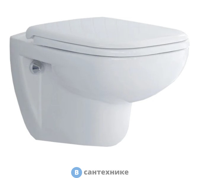 Унитаз подвесной Duravit D-Code Rimless 45700900A1 54 см с сиденьем