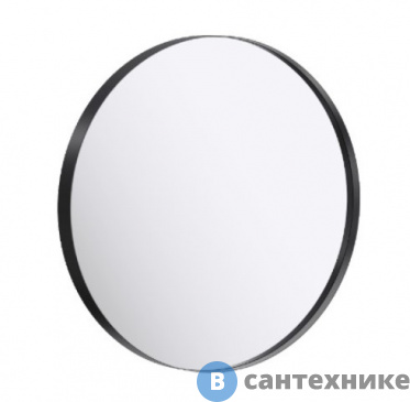картинка Зеркало Aqwella RM в металлической раме 60, черный (RM0206BLK)
