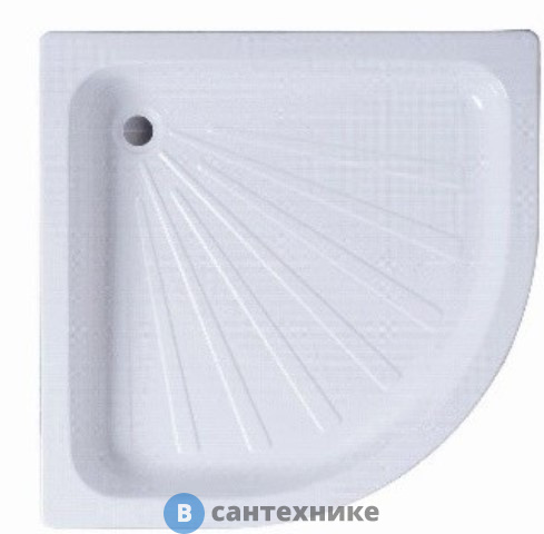 Душевой поддон Cerutti R90 (90*90*12) полукруглый, без сифона