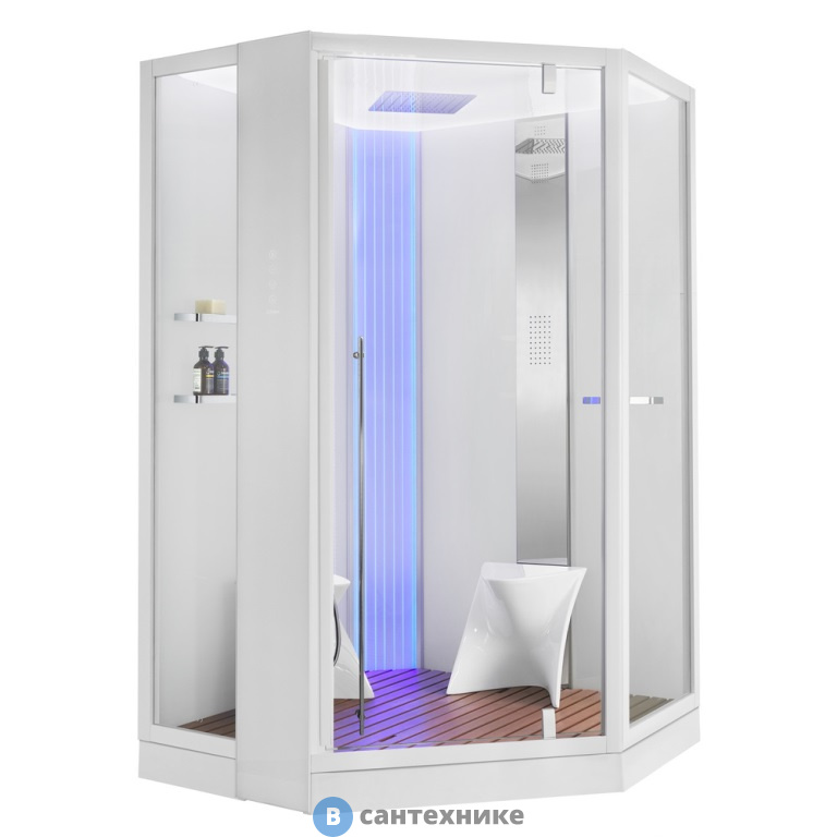 Душевая кабина Orans SR-89106S White, Long door handle (1300x1300x2200)