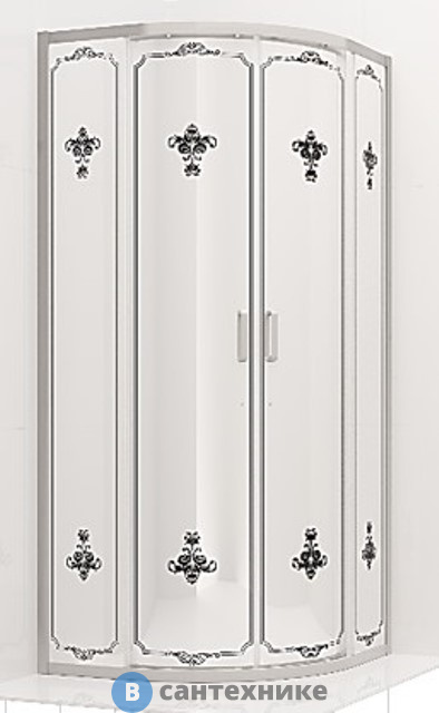 Душевое ограждение Ambassador Royal 18015105 (1000x1000x2000), без поддона