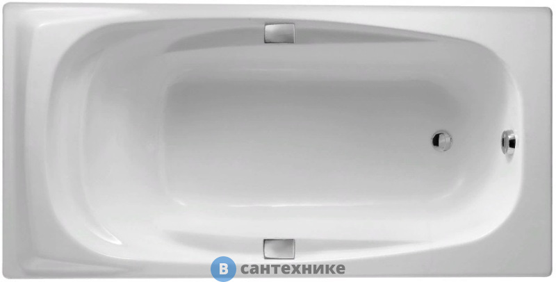 Чугунная ванна Jacob Delafon SUPER REPOS E2902 (180x90), без ножек и сифона