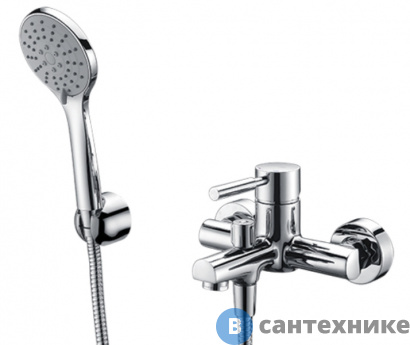 картинка Смеситель WasserKRAFT Main 4101 для ванны с коротким изливом латунь, хромоникелевое покрытие