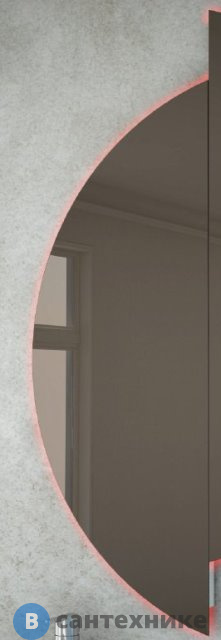 Зеркало Cezares 45031 бронзированное со встроенной подсветкой LED RGB (30x80)