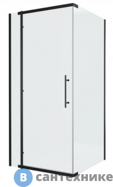 картинка Душевой уголок Bravat LINE BS090.3113A black 900х900х1950 мм, без поддона