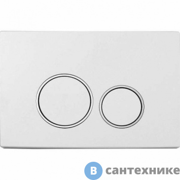 картинка Кнопка смыва Boheme 661 для инсталляции, пластик white CHROMO, круглая