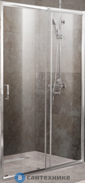Душевой дверь BelBagno UNIQUE-BF-1-110/125-P-Cr ((1100-1250)x1900)