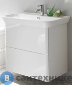 Тумба Burgbad Iveo подвесная с умывальником с 1 отв под смес. 800х492х721 мм. 2 выдв ящика, сифон в компл. F2833 белый глянц. (SFEN080F2833G0161C0001*1)