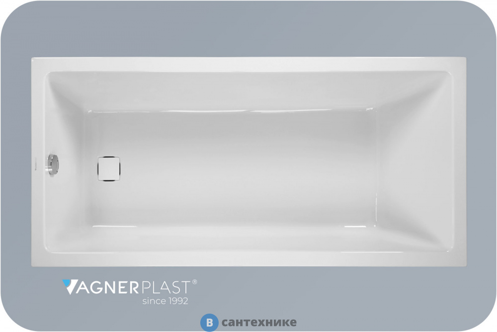 Ванна акриловая VagnerPlast CAVALLO 170*75*45 BIANCO (VPBA170CAV2X-04)
