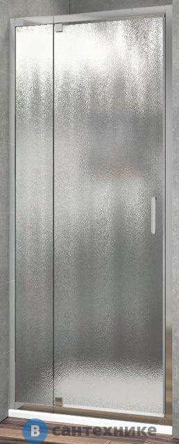 Душевая дверь Vincea Intra VDP-1I9010CH, 900/1000x1900, хром, стекло шиншилла (VDP-1I9010CH)