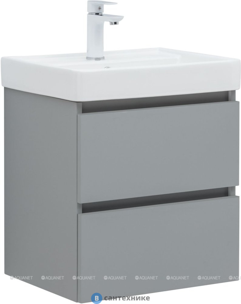 Тумба под раковину Aquanet Вега 2.0 50 мисти грин (337958)