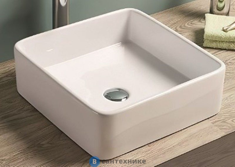 Раковина Art & MAX накладная AM-7050-D, белый, 415х415х135