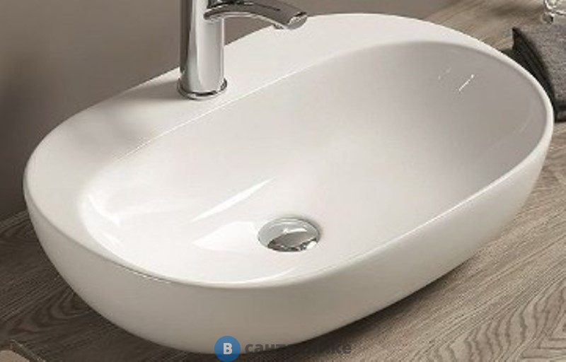 Раковина Art & MAX накладная AM-78375, белый, 600х405х150