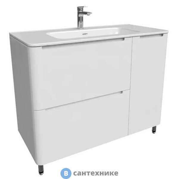 Тумба под раковину IDDIS Edifice EDI10WFi95 напольная, белая, 100 см