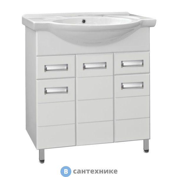 Тумба под раковину Style line Ирис-75 (2 ящика) (4650134471557)