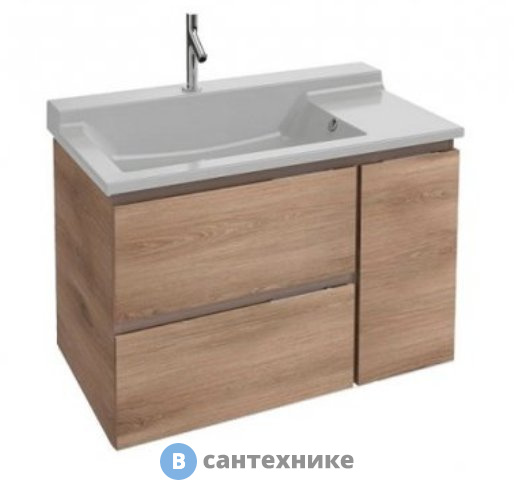 Тумба под раковину Jacob Delafon SOPRANO EB1331-E10 квебекский дуб (96х53,5х63,4)