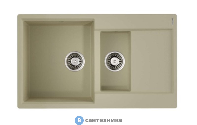 Кухонная мойка OMOIKIRI Daisen-86-2-BE ваниль (4993471)