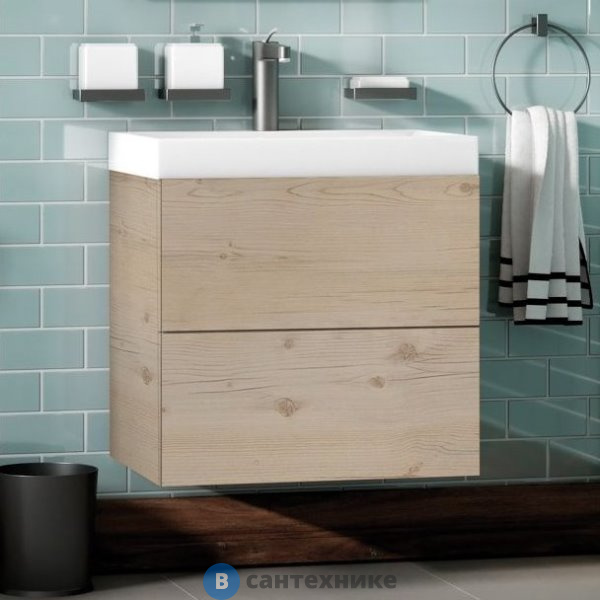 Тумба под раковину Art & MAX AM-Verona-Push-700-2C-SO-GP-TS подвесная с двумя выкатными ящиками, 700x450x550