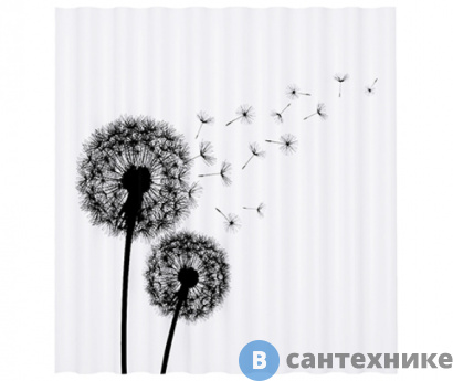 картинка Шторка для ванной WasserKRAFT Elbe SC-72101 Полиэстер