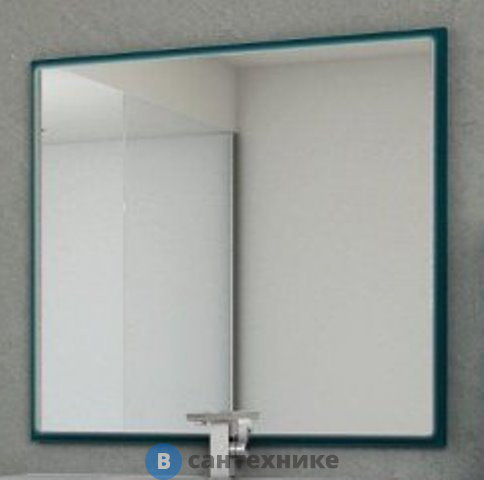 Зеркало Cezares TIFFANY 45048 со встроенной LED подстветкой, системой Антизапотевания, реверсивное Blu Petrolio (98x90)