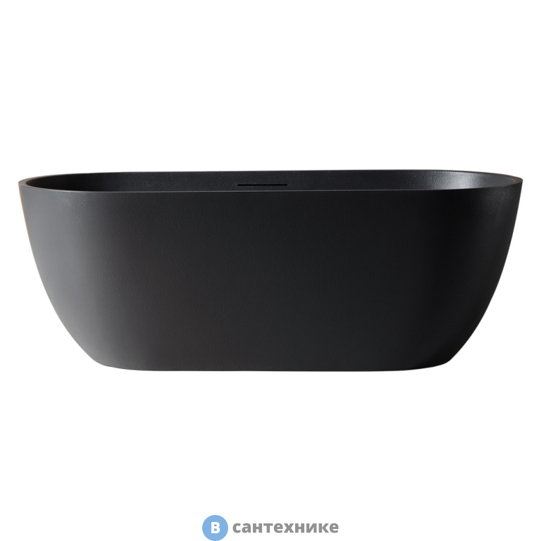 Ванна ABBER Frankfurt AM9941B 170х75 из искусственного камня, чёрная матовая