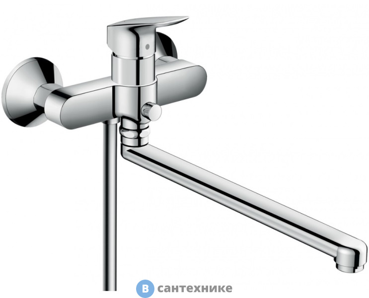 Смеситель Hansgrohe 71402000 Logis однорыч., с длин. изливом для ванны