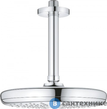 картинка Верхний душ Grohe 26414000 TEMPESTA 210 с потолочным кронштейном /14,2 / (хром)