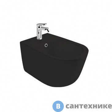 картинка Биде подвесное AXA Eva 8802007 550х360 мм, 1-отв. под смеситель, Black Matt