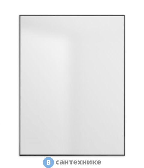 Зеркало BelBagno SPC-AL-600-800 Nero в алюминиевой раме, чёрный