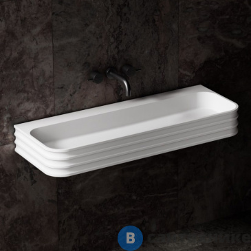 картинка Раковина ABBER Stein AS2651-0.8 подвесная белая матовая