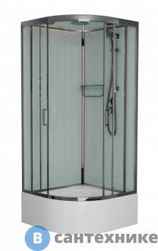 картинка Душевая кабина Frank F400/2 Brilliant высокий поддон