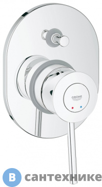 картинка Смеситель Grohe BauClassic 29047000 для душа со встроен. механ.