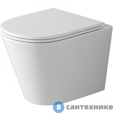 картинка Унитаз подвесной Grossman GR-4478SQ (515*355*365) безободковый, с тонкой крышкой