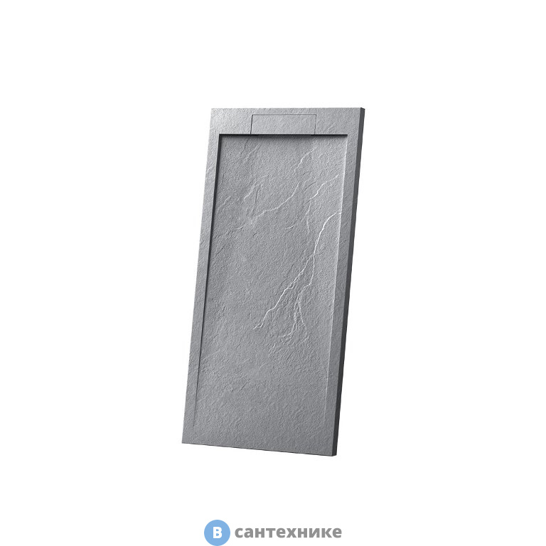 Душевой поддон Vincea VST-4SRL8012G, 1200*800*25, из искусственного камня, серый, без сифона