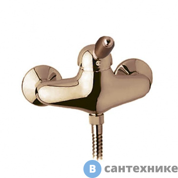 картинка Смеситель Cezares ELITE-DM-02-Nc для душа однорычажный, бронза, ручка орех