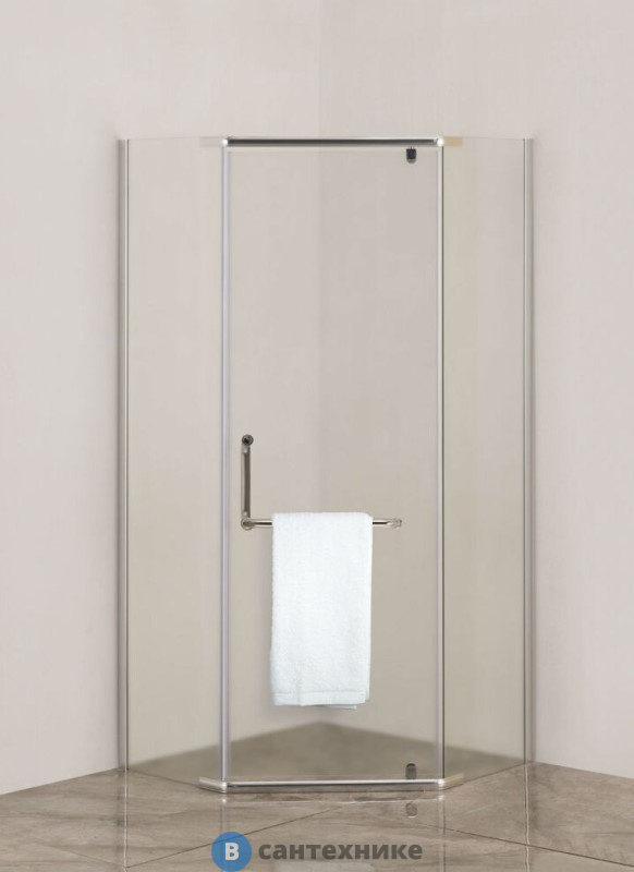 Душевой уголок Agger A03-090MCR/G 90х90х195 пятиугольный, без поддона