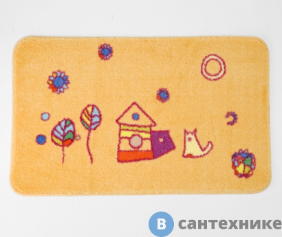 картинка Коврик WasserKRAFT Kammel BM-1211 для ванной комнаты 80х50 см полиамид