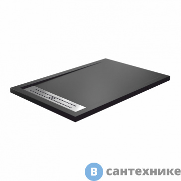 картинка Душевой поддон WasserKRAFT Abens 20T36 1400*900*40, искусственный камень, чёрный матовый, без сифона