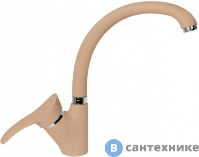 картинка Смеситель АкваГранитЭкс С-3040 пес. (302) для кухни