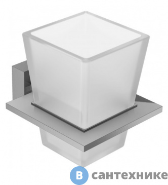 картинка Стакан Jacob Delafon E77866-CP подвесной MECANIQUE стекло (хром)