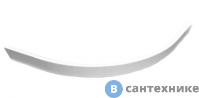 картинка Экран Cezares TRAY-S-R-90-SCR-W полуподиум из искусственного мрамора радиальный 900х900х135, белый (Bianco)