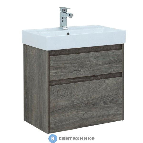 Тумба под раковину Aquanet Nova Lite 60 2 ящ. цв. дуб рошелье (242577)