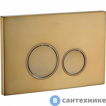 картинка Кнопка смыва Boheme 657 для инсталляции, пластик bronze глянец, круглая