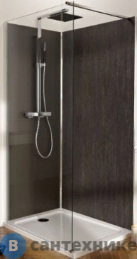 картинка Ограждение фиксированное Jacob Delafon CONTRA E22W90-GA /90х200/ (прозр. стекло, профиль хром)