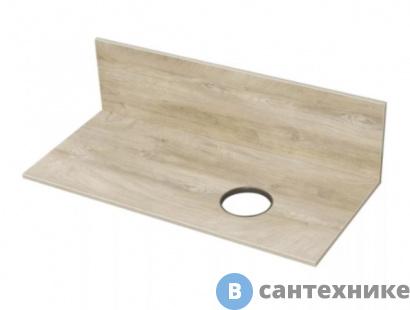 картинка Столешница+панель Акватон Мишель 100 Дуб Эндгрейн (1A253103MIX40)