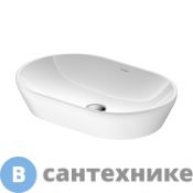 Раковина Duravit D-Neo , овал 600х400 мм, без перелива, без отв под смес, белый (2372600070)